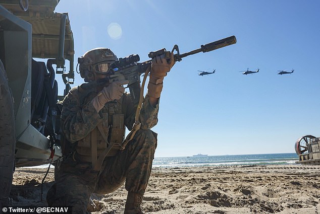 Gavin Newsom slams Donald Trump for planning artillery fire over California freeway during Marine Corps anniversary
