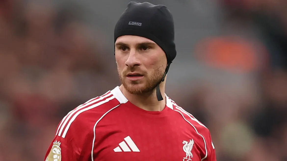 Liverpool left furious as referee Michael Oliver overlooks Alexis Mac Allister’s head injury allowing Manchester United to break forward and score at Anfield