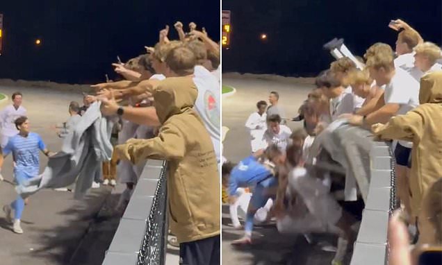 High school soccer match in Louisville ends in panic as railing collapse injures St Xavier players and cheering fans after dramatic win over Trinity