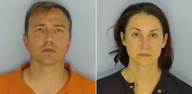 Texas healthcare executive and her husband face child neglect charges after allegedly leaving their six-month-old baby alone on Miramar Beach in Florida for nearly an hour