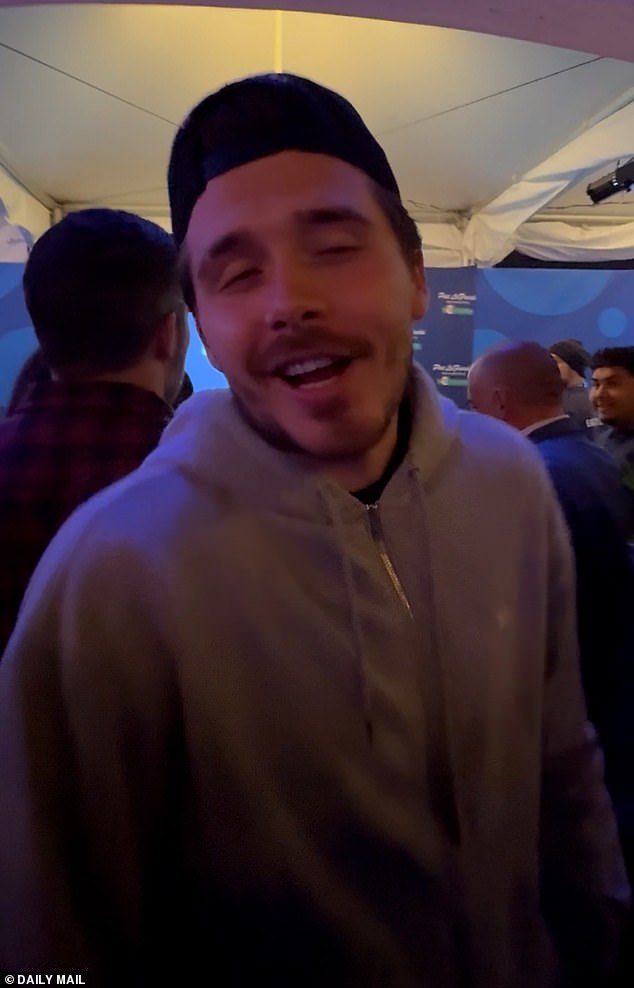 Brooklyn Beckham avoids questions about Victoria Beckham’s Netflix documentary during a public appearance in New York while his family celebrates the premiere in London