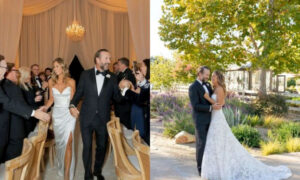 Christine Baumgartner and Josh Connor