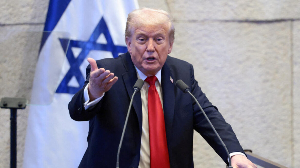 President Trump wins standing ovation in Jerusalem after brokering landmark truce between Israel and Hamas ending two years of war