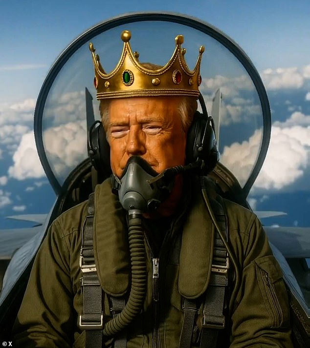 Donald Trump Uses AI to Portray Himself as Military King Dropping Faeces on Protestors During Massive Anti-Authoritarian Demonstrations Across the United States