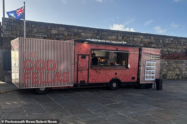 Fish and chips van sparks outrage after parking in front of Falklands War memorial in Portsmouth during wedding event
