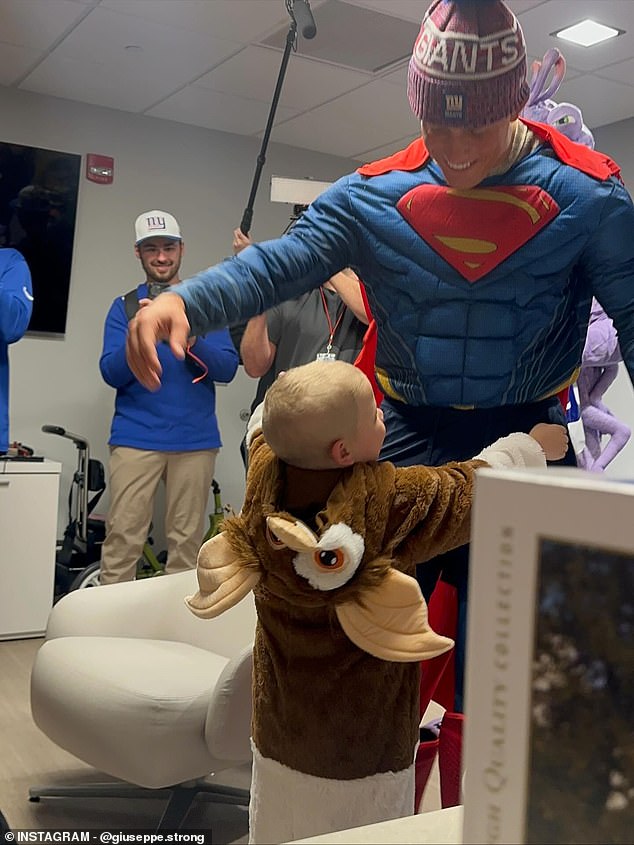 New York Giants rookie Jaxson Dart visits children’s hospital in heartwarming Halloween gesture that wins over fans across the city