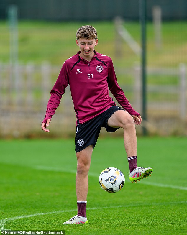 Keir McMeekin impresses coaches with fearless midfield display and technical skill at Hearts training ground in Fife