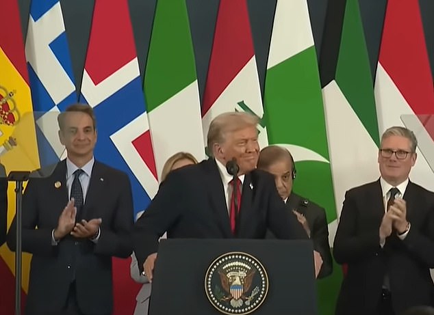 Keir Starmer experiences awkward moments while clapping behind Donald Trump at Egypt peace summit in Sharm el-Sheikh