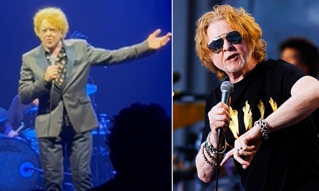 Simply Red frontman Mick Hucknall loses his temper and tells disruptive fan to shut up in the middle of the band’s milestone performance at Wembley