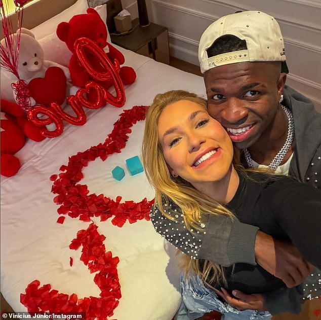 Real Madrid star Vinicius Junior goes public with Brazilian influencer Virginia Fonseca as the pair share affectionate post from the Spanish capital