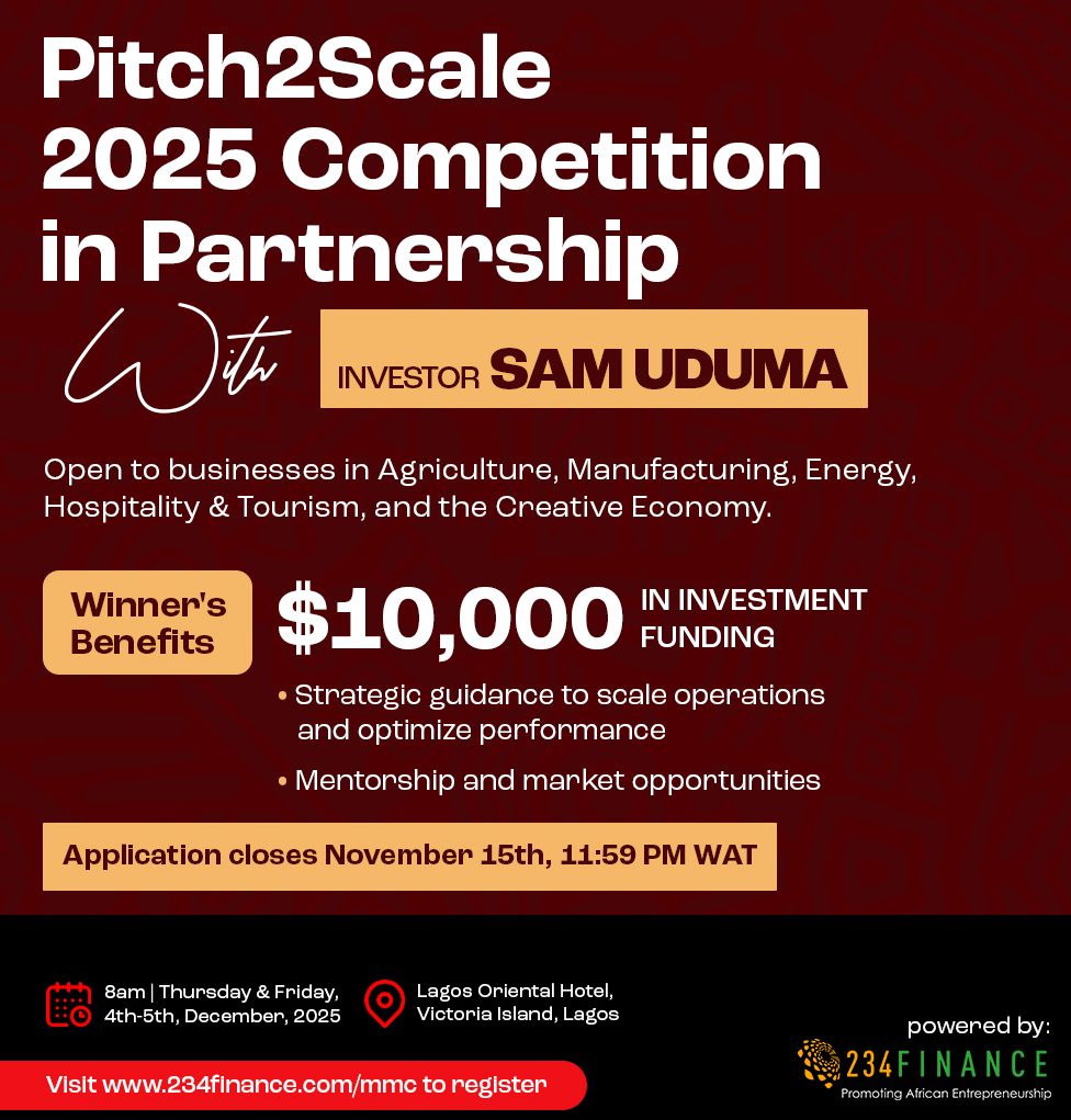 234Finance unveils Pitch2Scale Africa competition in Lagos to empower entrepreneurs with funding and global growth opportunities