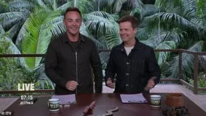 I’m A Celebrity Hosts Ant McPartlin and Declan Donnelly Scramble on Live TV After Technical Glitch Shakes Studio City Jungle Set