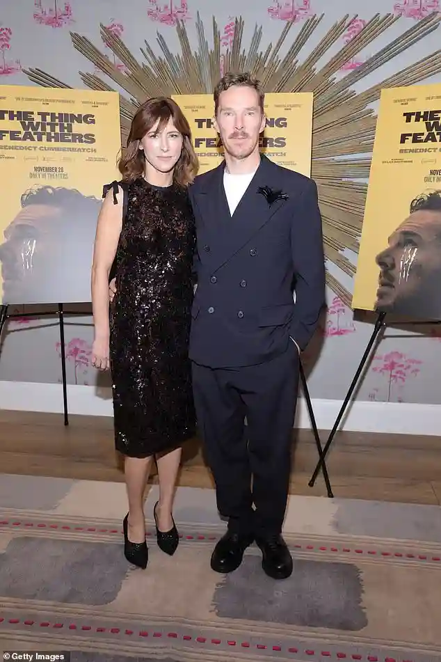 Benedict Cumberbatch Steps Out with Wife Sophie Hunter for New York Screening of The Thing With Feathers