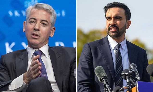 Bill Ackman humbly congratulates Zohran Mamdani in New York City after losing his multimillion-dollar campaign to stop the socialist’s historic mayoral win