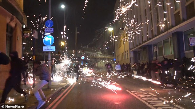 Fireworks mayhem leaves police injured and over thirty arrested as Bonfire Night celebrations spiral out of control in Birmingham and beyond