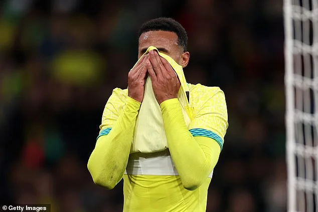 Arsenal defender Gabriel Magalhaes suffers muscle injury with Brazil and faces doubt for north London derby against Tottenham