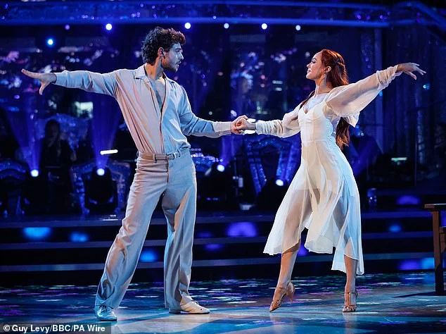 George Clarke breaks down while dedicating an emotional Rhumba to his mum on the Strictly Come Dancing stage in London as the audience watches his heartfelt tribute