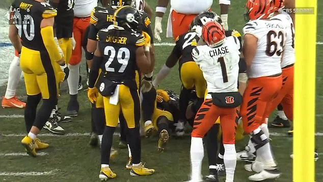Jalen Ramsey punches Ja’Marr Chase sparking massive on-field brawl during Pittsburgh Steelers and Cincinnati Bengals game
