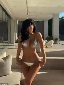 Kylie Jenner Flaunts Toned Figure in Silver Bikini During Instagram Shoot in Los Angeles