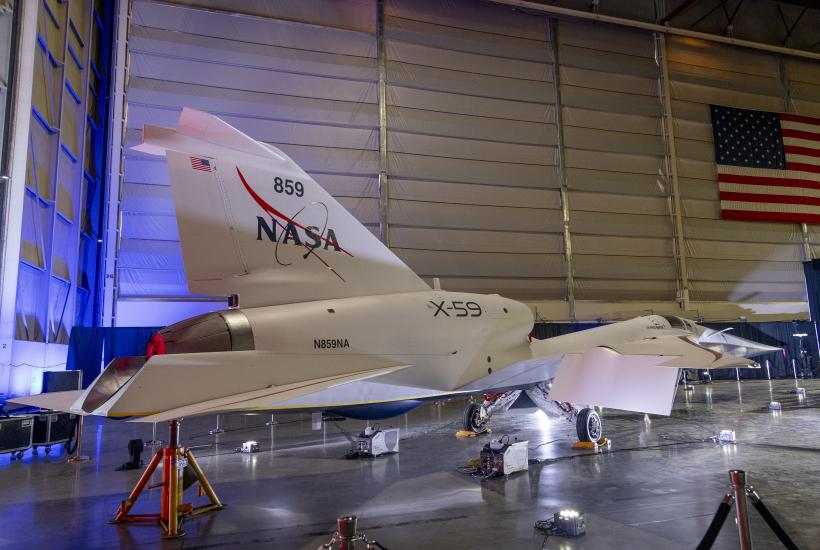NASA and Lockheed Martin Unveil X-59 Supersonic Jet in California to Potentially Transform Military Operations Worldwide