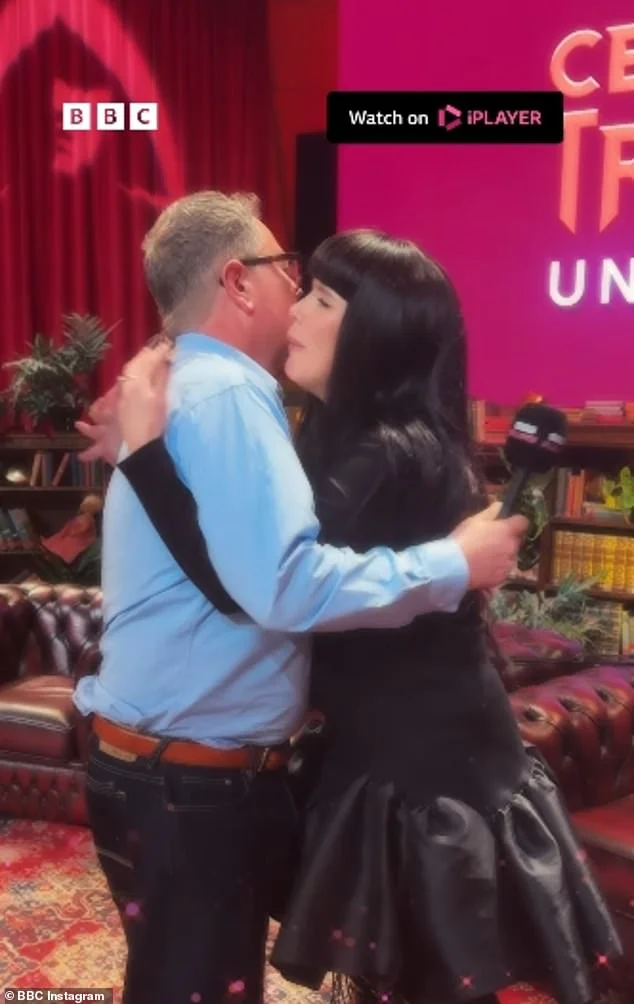 Paloma Faith and Alan Carr hug it out and bury their Celebrity Traitors feud during taping of BBC spin-off Uncloaked
