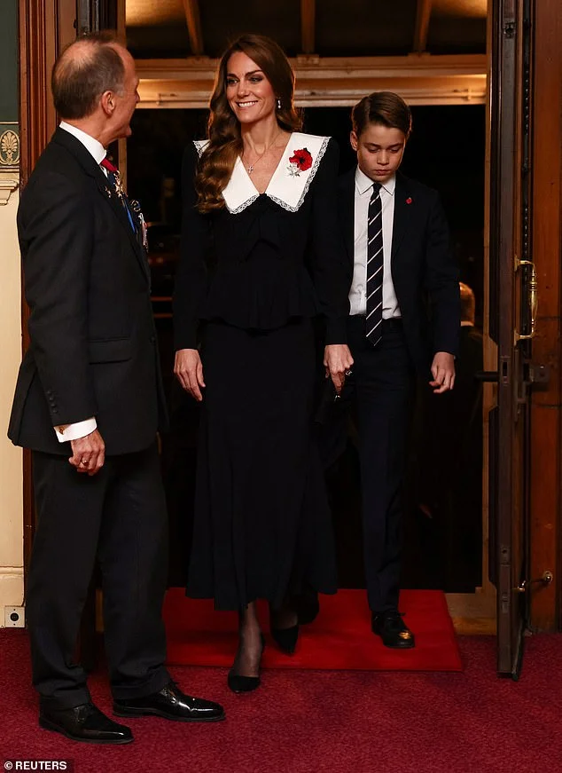 Prince George makes his first public appearance at London’s Festival of Remembrance as the royal family shows unity amid Prince Andrew’s disgrace